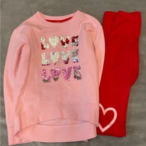Girls 2-pc Valentine’s Love Set (7-8) Cat & Jack